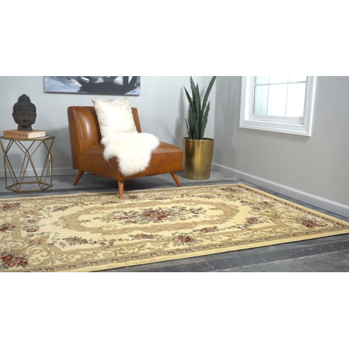 Lark Manor Debora Oriental Cream Area Rug & Reviews Wayfair
